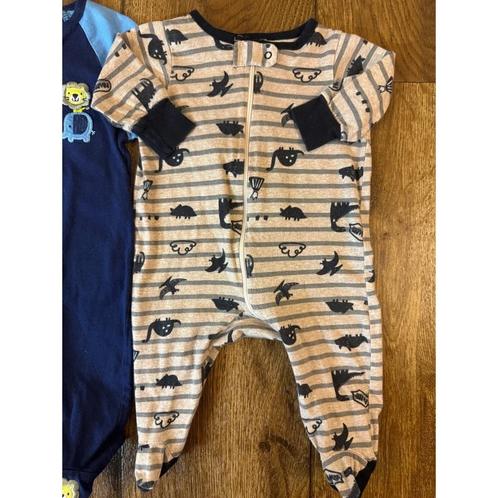 Baby Boy 0/3 Months Footed Sleepers Outfits Cotton‎ Pajamas Clothes Lot Bundle